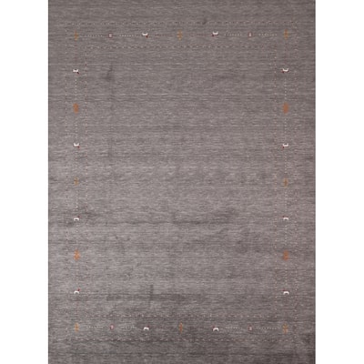 Gabbeh Oriental Area Rug Handmade Bedroom Wool Carpet - 8'0"x 9'10"