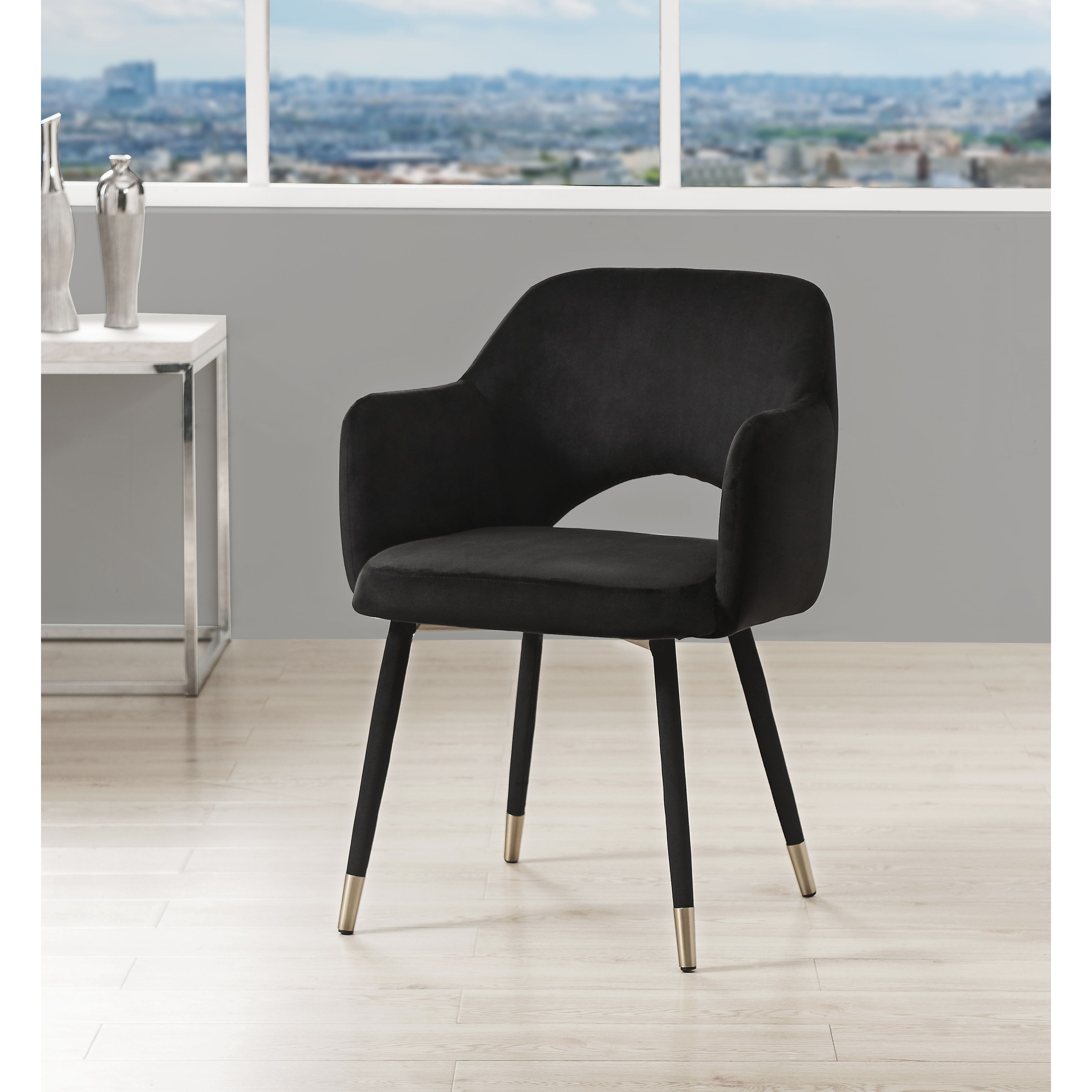 Armchair black legs store