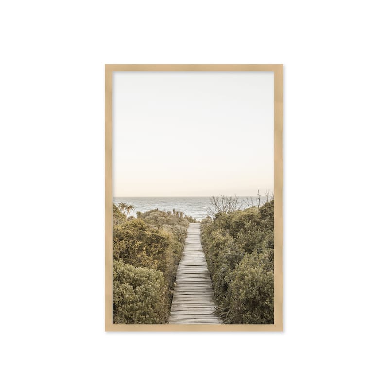 "Boardwalk1" Framed Textured Wall Art - 18 x 24