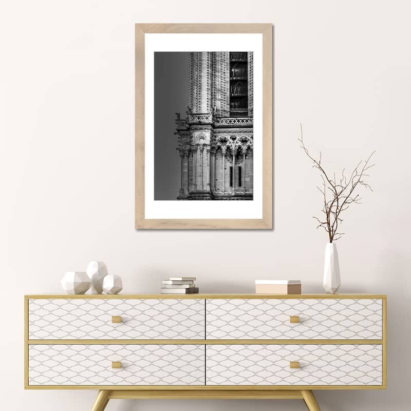 iCanvas "Paris In Black And White Notre-Dame Detail" by Alexandre Venancio PFA