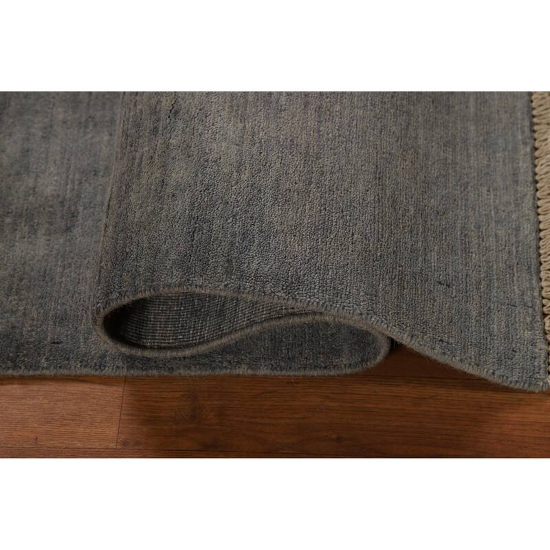 Modern Gabbeh Oriental Rug Hand-Knotted Bedroom Wool Carpet - 2'8"x 4'1"