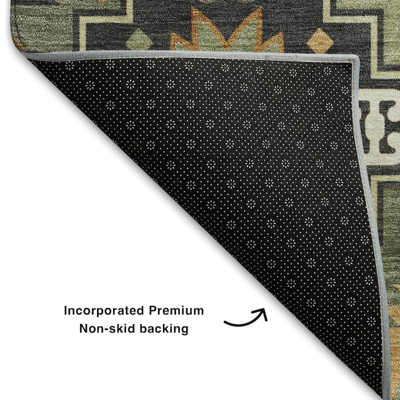 Premium Washable Super Soft Southwest Tribal Mayfield Rug