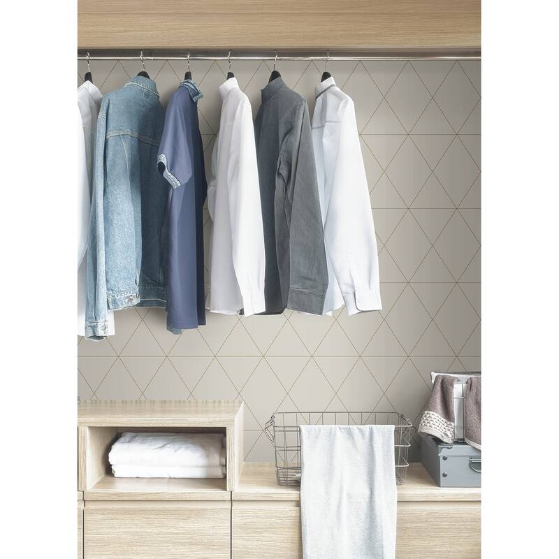 Scott Living Double Take Gold Self Adhesive Wallpaper