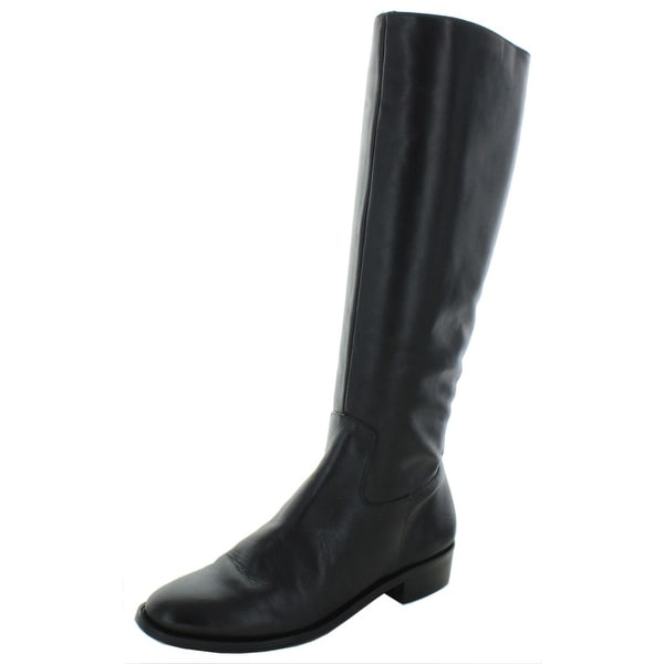 Elites by Walking Cradles Womens Mate 14" Riding Boots Leather Knee-High - Black. Opens flyout.