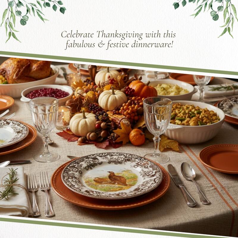 Spode Woodland Dinner Plate Birds Motif - 10.5