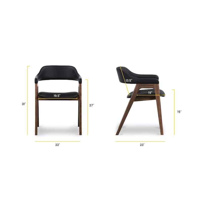 Poly and Bark Lando Leather Dining Chair