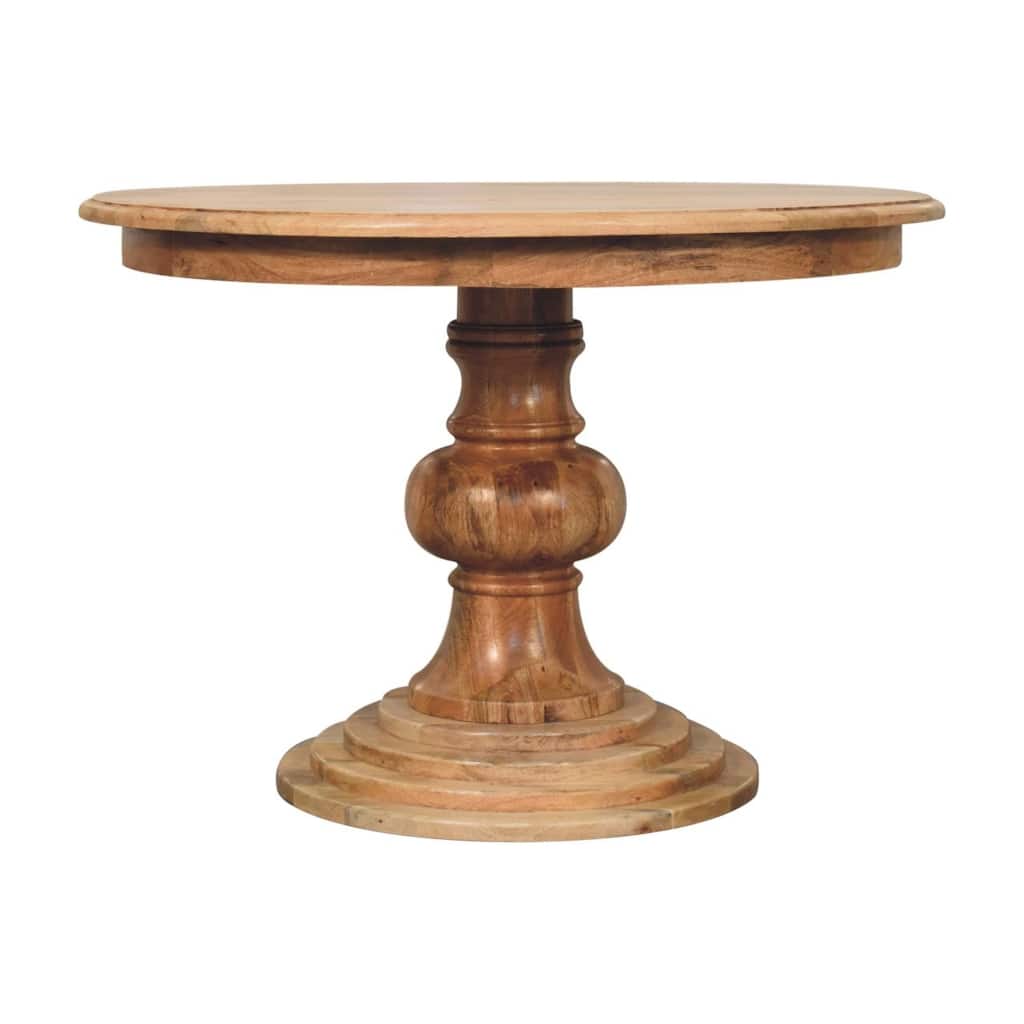 Artisan Furniture Solid Wood Round Turned Dining Table
