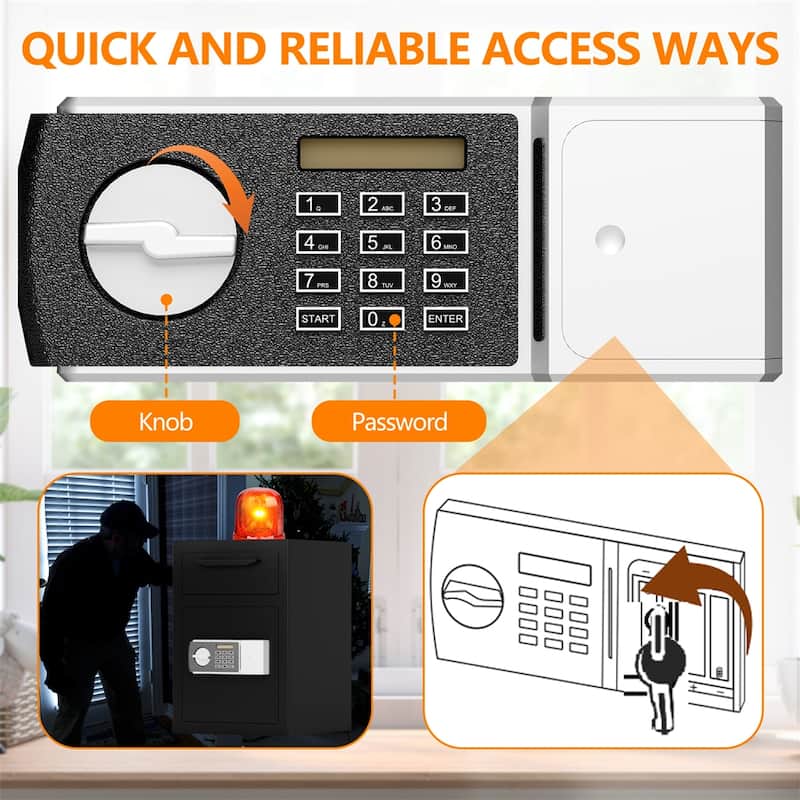 Digital Depository Safe,Electronic Code Lock Depository Safe