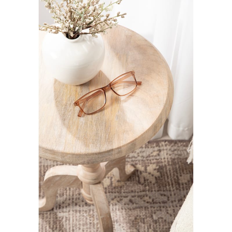 Kate and Laurel Tourneaux Wood Side Table