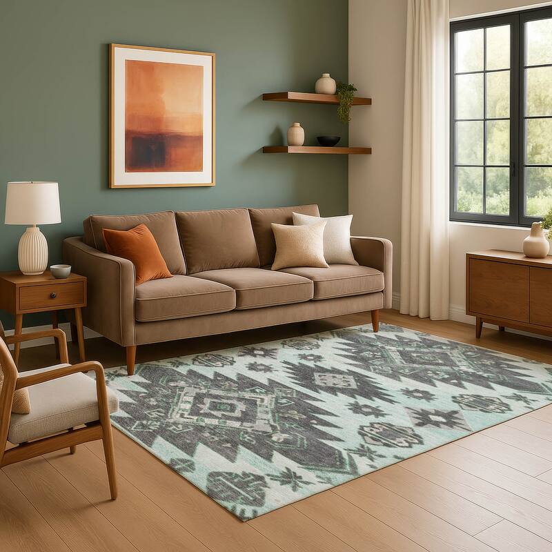 Premium Washable Super Soft Global Tribal Mayfield Rug