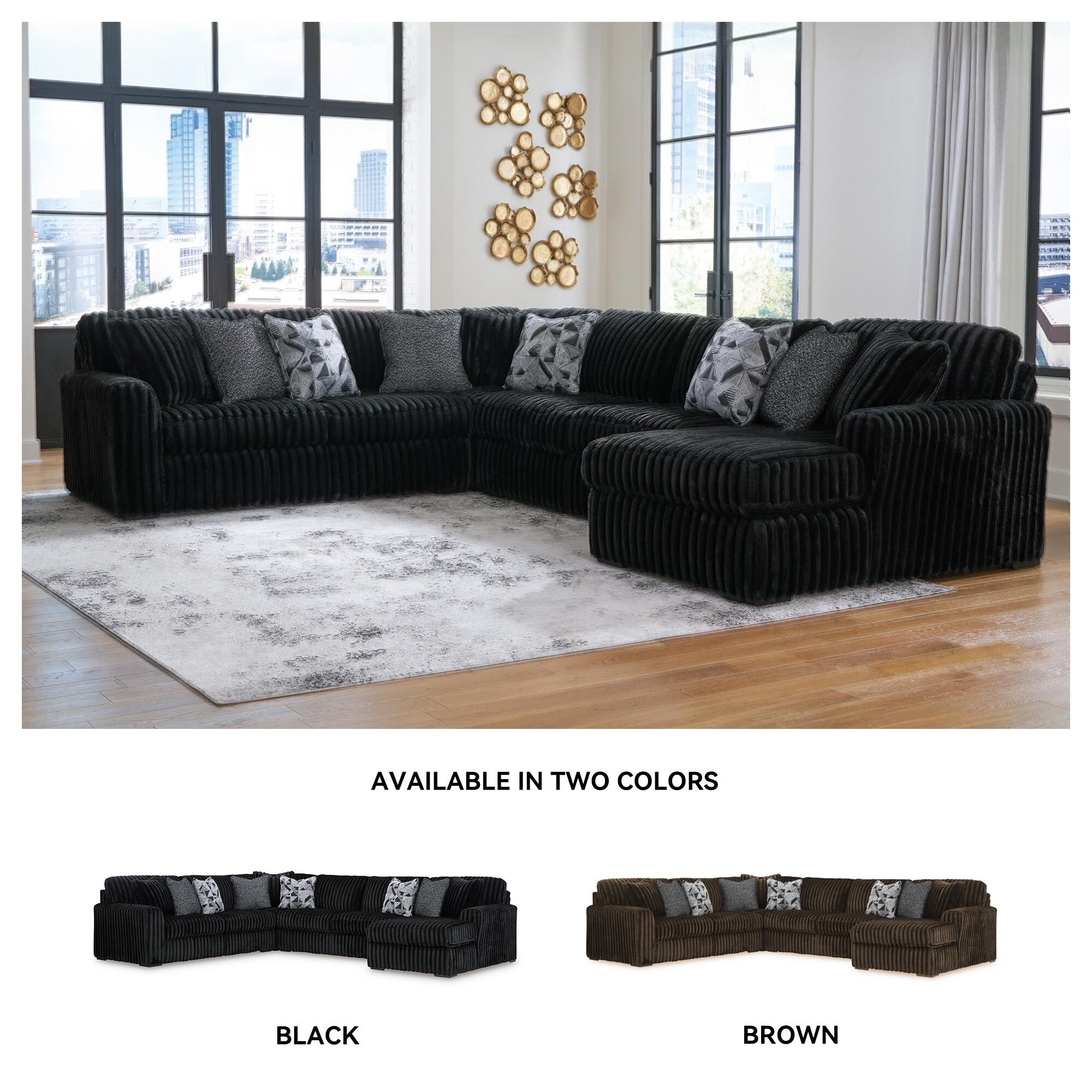 Signature Design by Ashley Midnight-Madness 4-Piece Sectional with