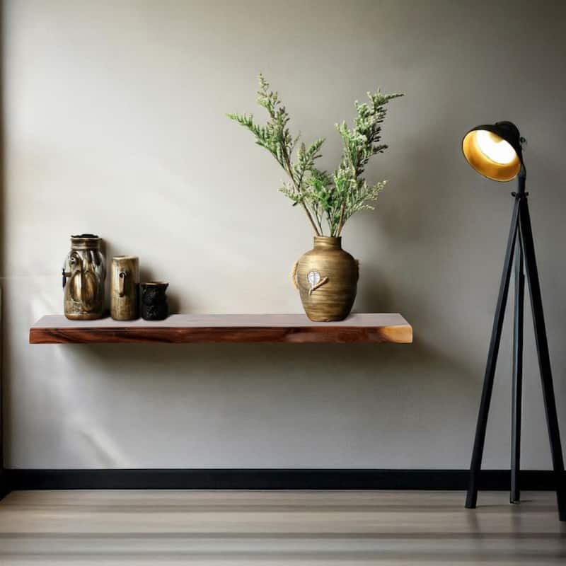 Acacia Wood Shelf with Live Edge