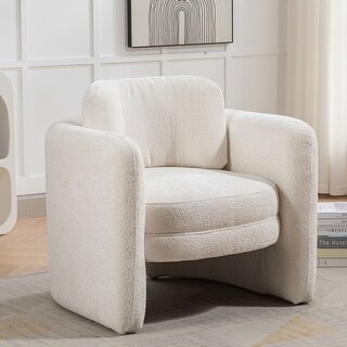Modern Barrel Accent Chair Armchair for Living Room - Bed Bath & Beyond ...