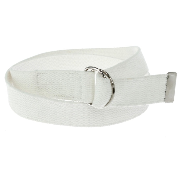 CTM Cotton Web Belt with D Ring Buckle