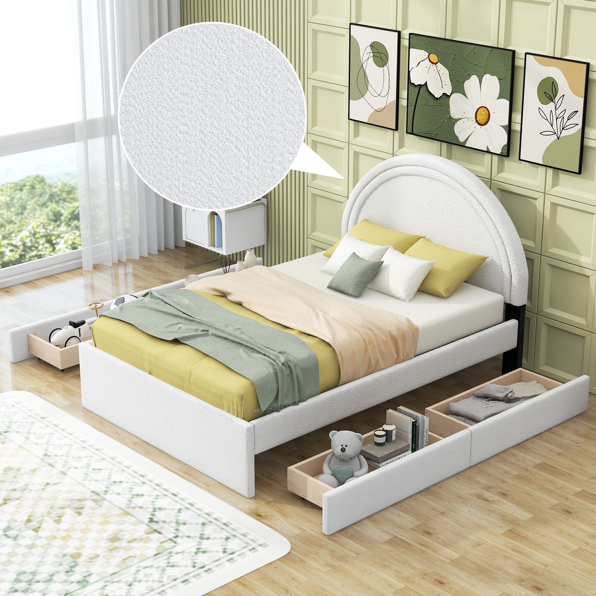 Bohemian bed frame full new arrivals
