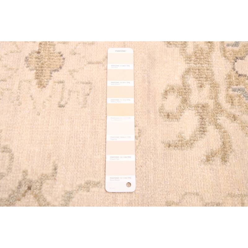 ECARPETGALLERY Hand-knotted Modern Oushak Beige Wool Rug - 7'11 x 9'11