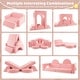preview thumbnail 2 of 8, 8 Pieces Pink Playroom Sofa Set Perfect Gift fir Kids - 41.5" x 39.5" x 19" (L x W x H)