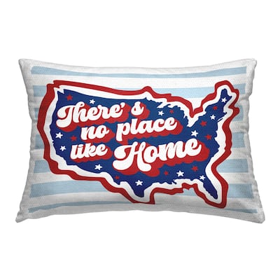 Stupell No Place Like Home Printed Outdoor Throw Pillow Design by Natalie Carpentieri