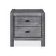 preview thumbnail 9 of 25, Montauk Solid Wood 2-drawer Nightstand Rustic Grey
