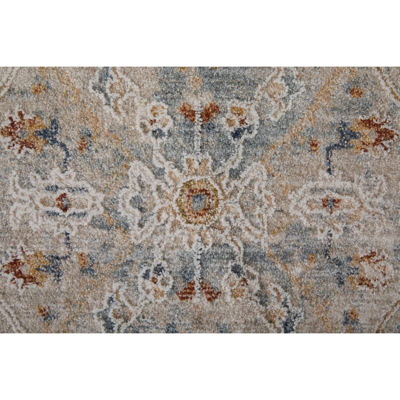 Grand Bazaar Hyannis Machine Made Distressed Transitional Area Rug