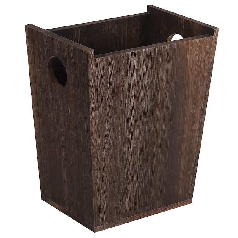 Wood Trash Can Wastebasket