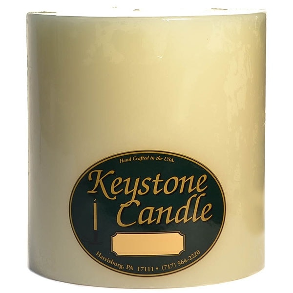 1 Pc Unscented Ivory 6x6 Pillar Candles 6 in. diameterx6.25 in. tall