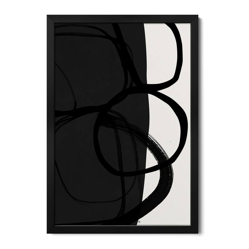 Converge Premium Framed Poster by Tracie Andrews - Black - 32x24x1