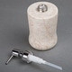 preview thumbnail 5 of 10, Creative Home Curvy Collection Champagne Marble Liquid Soap Dispenser, Lotion Dispenser - Beige