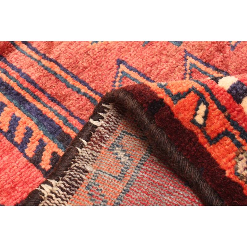 ECARPETGALLERY Hand-knotted Melis Vintage Red Wool Rug - 4'10 x 6'6