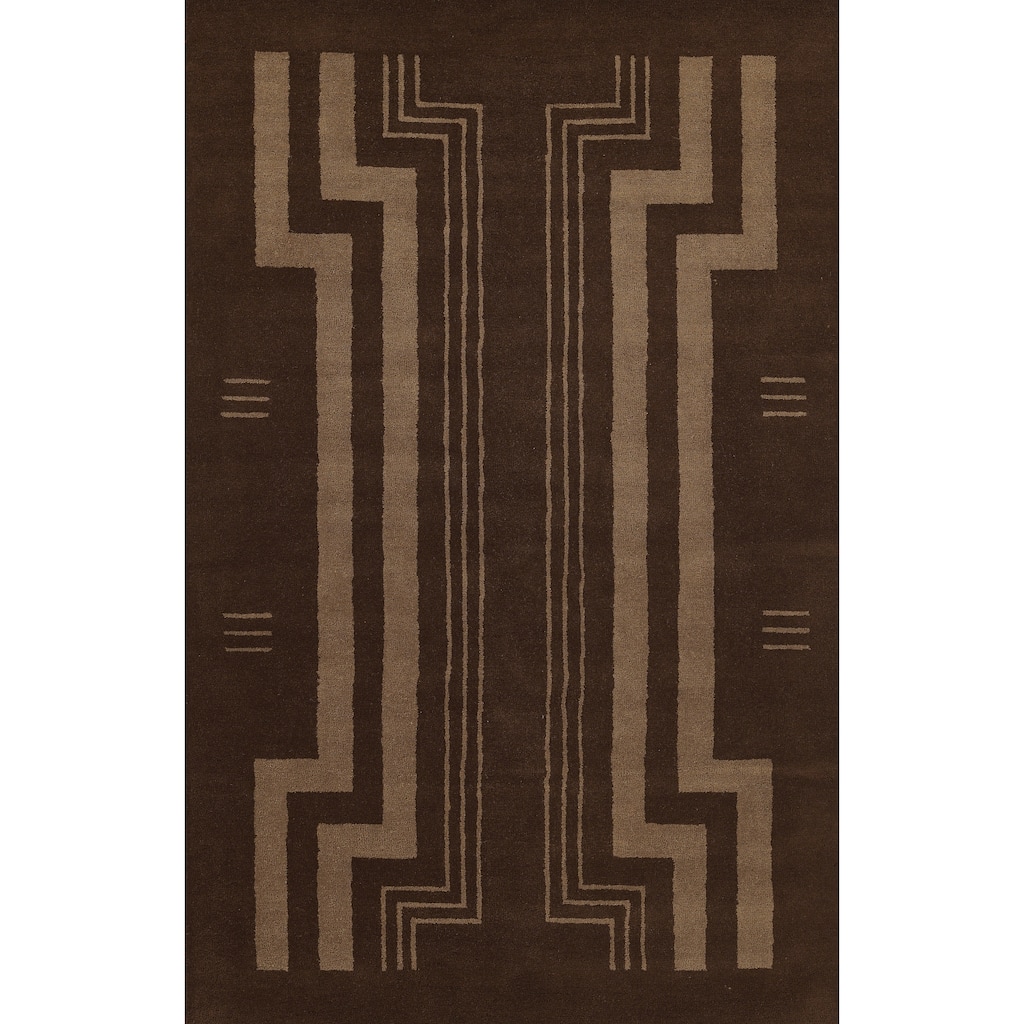 Momeni Simba Hand Tufted Wool Geometric Area Rug