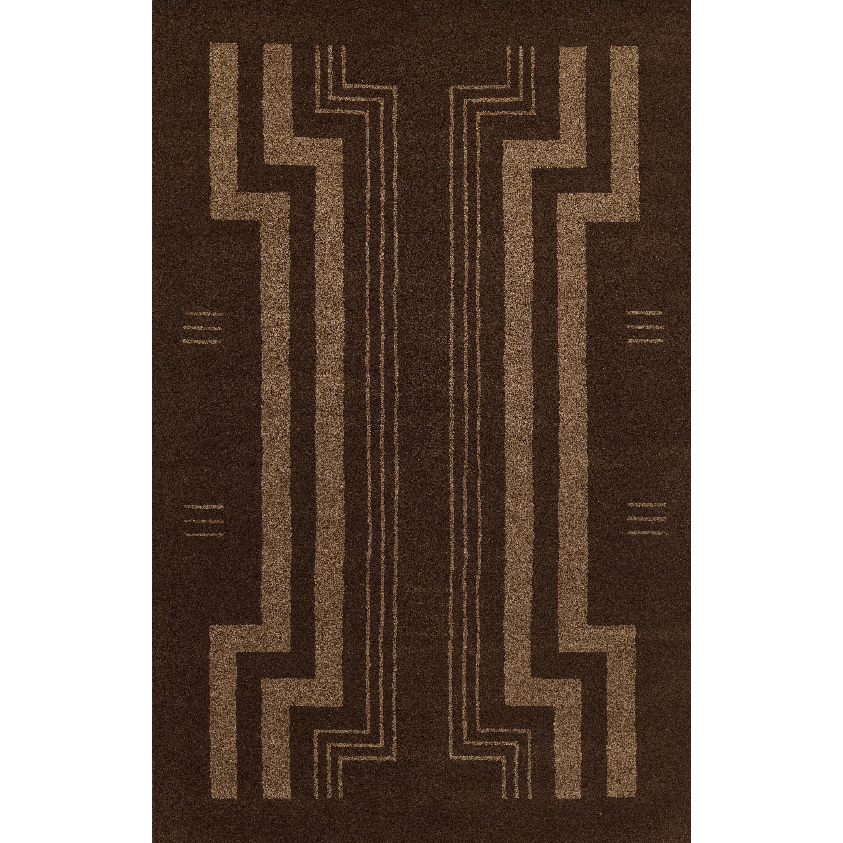 Momeni Simba Hand Tufted Wool Geometric Area Rug
