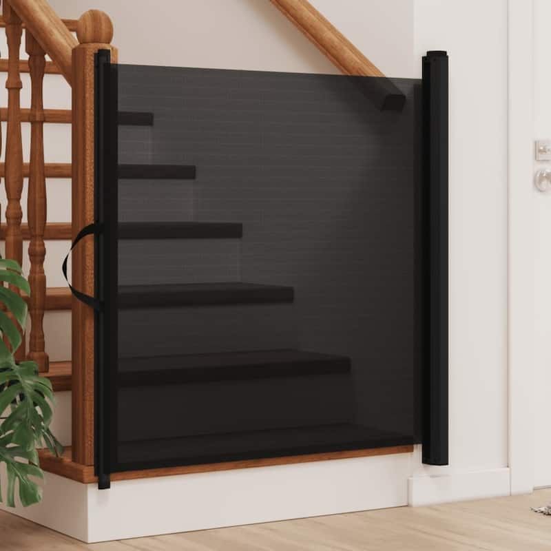vidaXL Retractable Pet Gate Dog Barrier Fence Corridor Kitchen Bedroom Stair - 40.4" x 49.2"