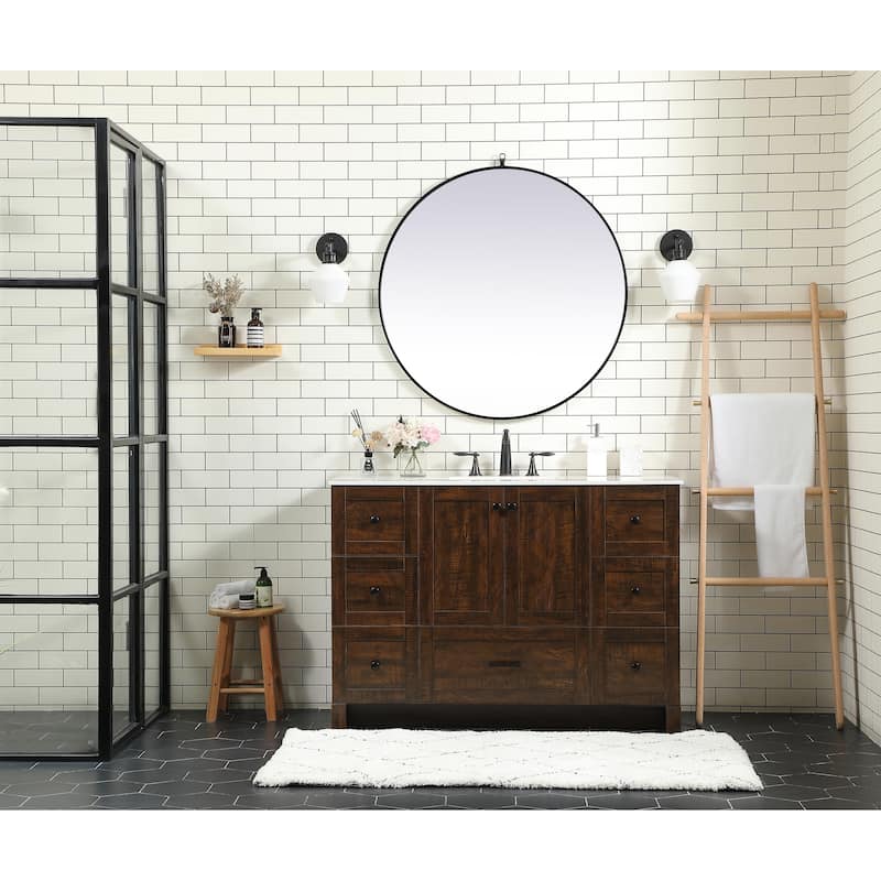 Fresco 48 - 60 Inch Single Bathroom Vanity - 48 Inches - Expresso
