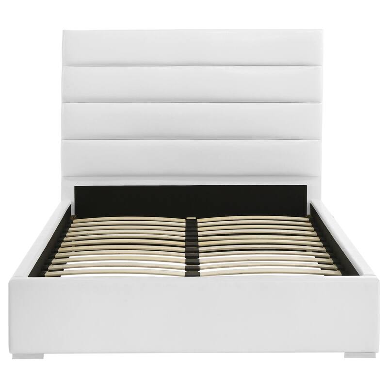 Felicity Upholstered Platform Bed White