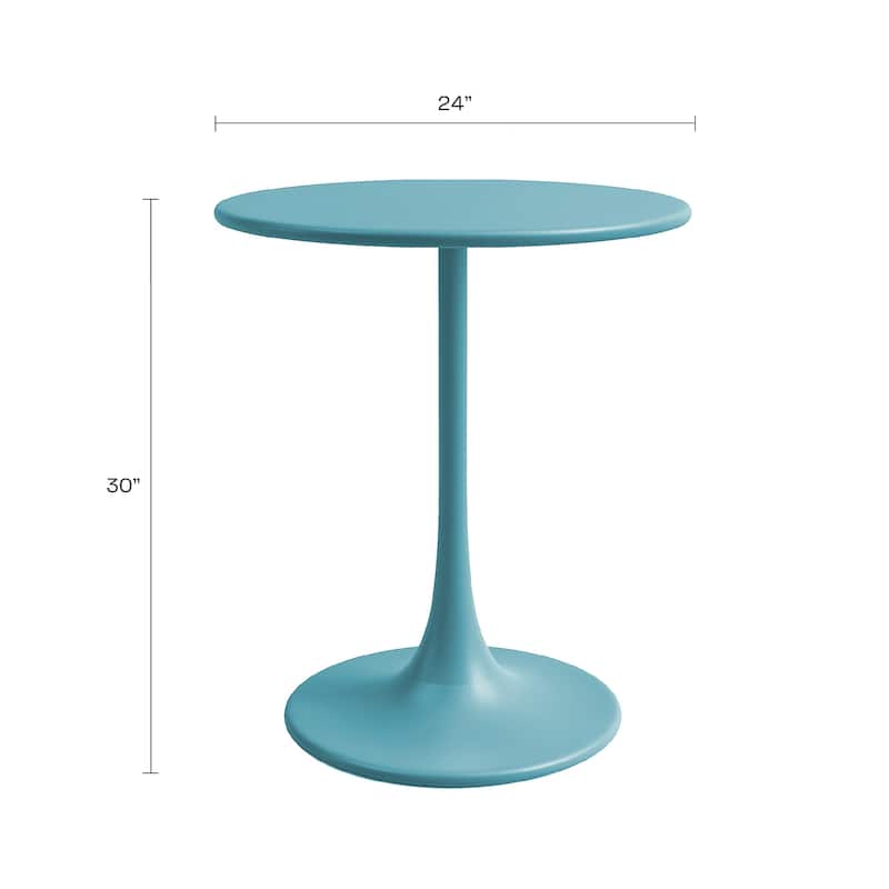 Kurv 24" Bistro Table, Weather Resistant, Indoor/Outdoor