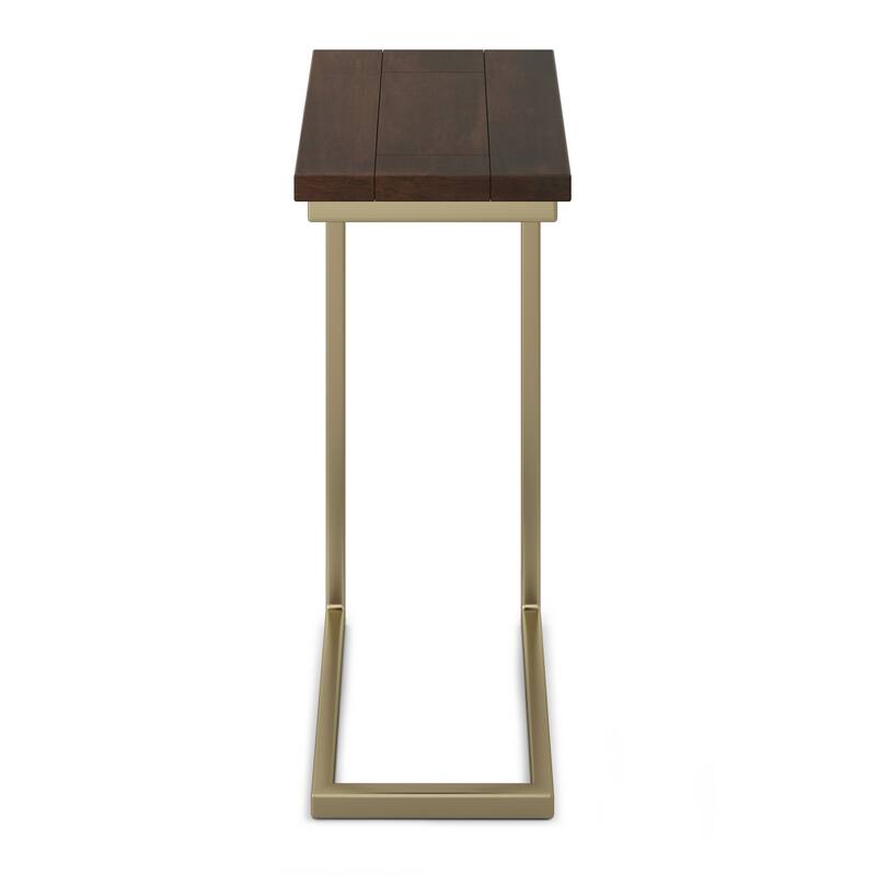 WYNDENHALL Rhonda 18 inch Wide Solid Metal Industrial C Side Table - 18 W x 10 D x 24 H