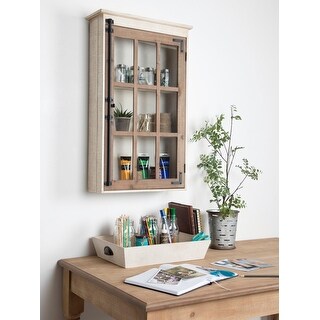Kate and Laurel Hutchins Decorative Wood Wall Cabinet