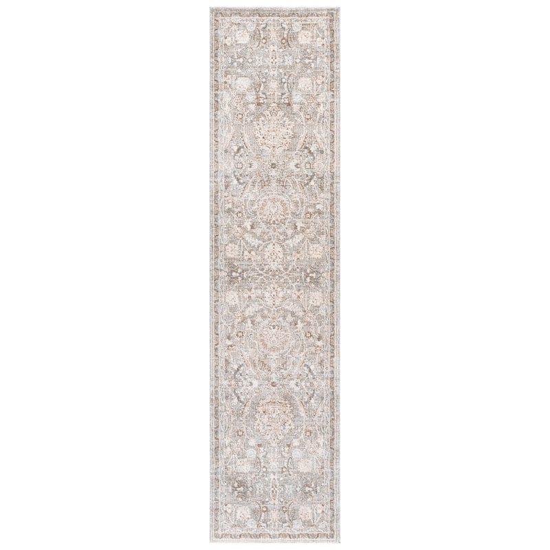 Lauren Ralph Lauren Gwendoline Traditional Rug - 2'6" x 8' Runner - Blue/Ivory Taupe