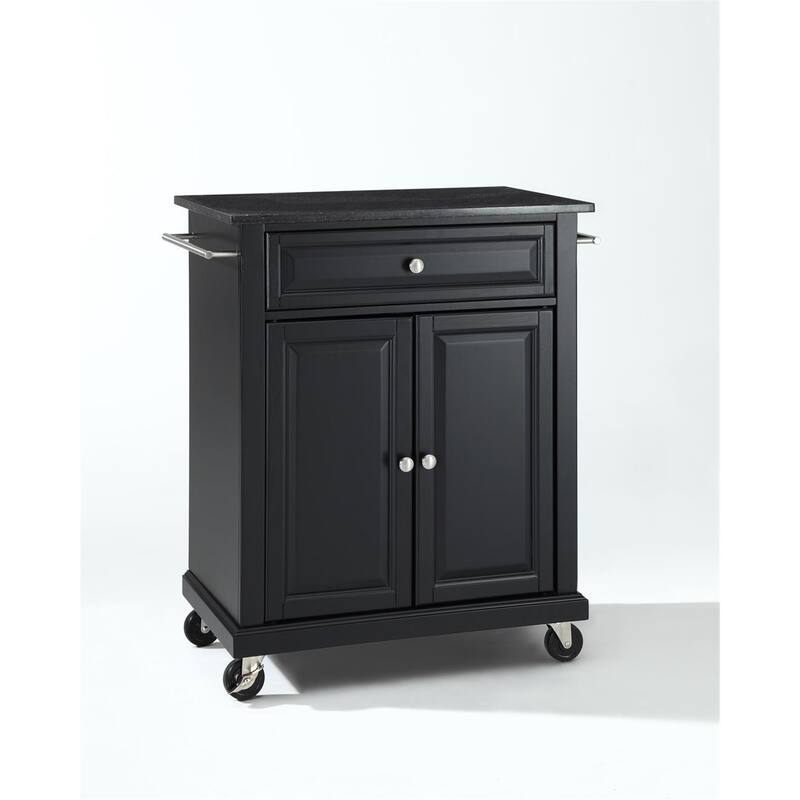 Kitchen Cart Granite Top Mobile Island Storage, Adjustable Shelf, Kitchen Organizer, Rolling Utility Cart