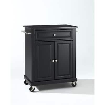 Kitchen Cart Granite Top Mobile Island Storage, Adjustable Shelf, Kitchen Organizer, Rolling Utility Cart