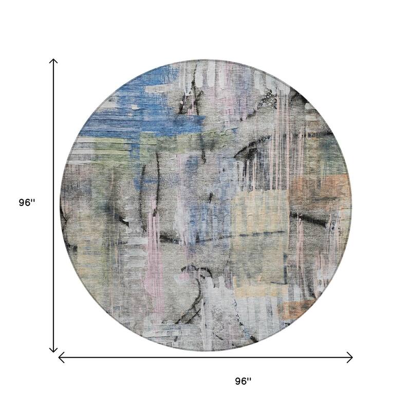 HomeRoots Abstract Transitional Rectangle Outdoor Rug