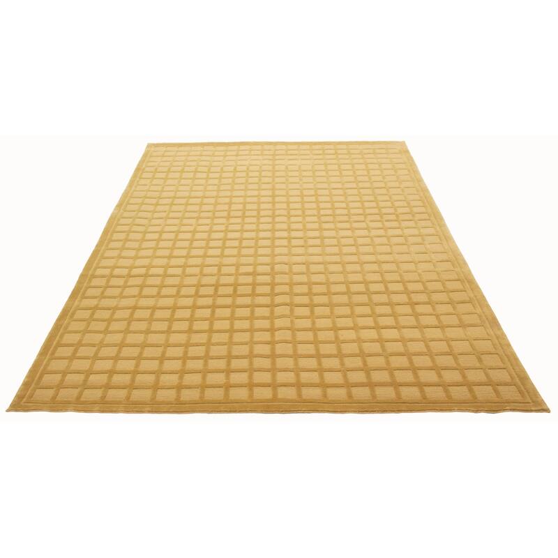 ECARPETGALLERY Hand-knotted Kathmandu Olive Wool Rug - 9'0 x 12'0