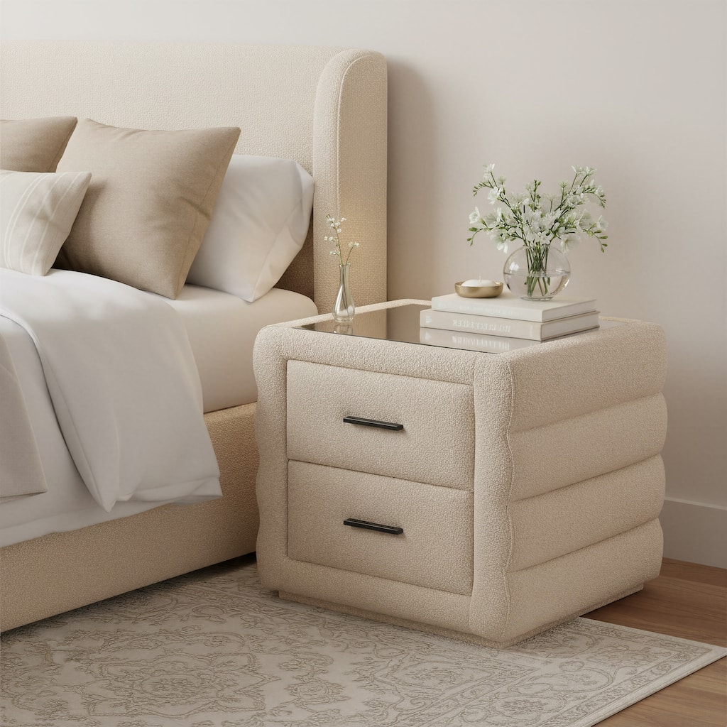 Soffice Nightstand Beige
