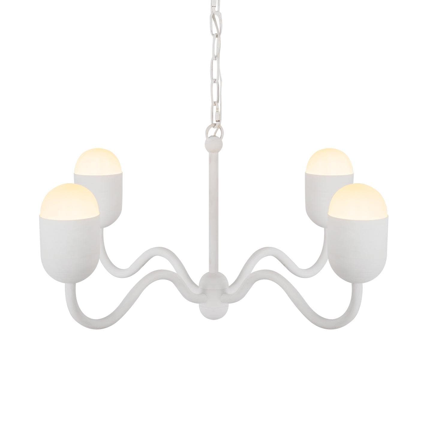 Alora Lighting CH558427 Effie 4 Light 27" Wide Chandelier with Frosted