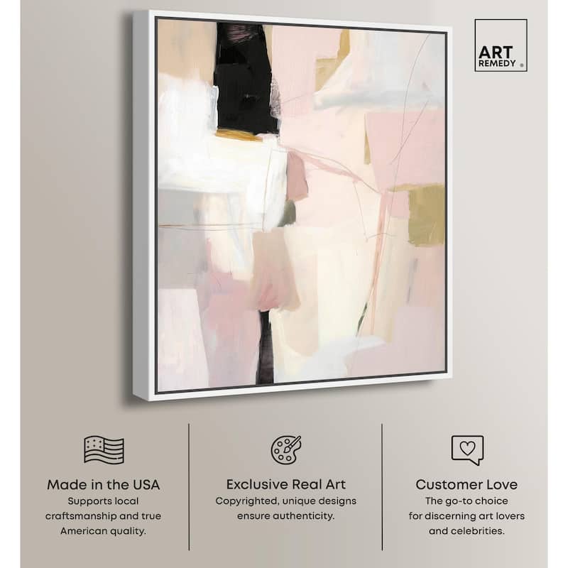 Pistachio Pink I Canvas by Art Remedy