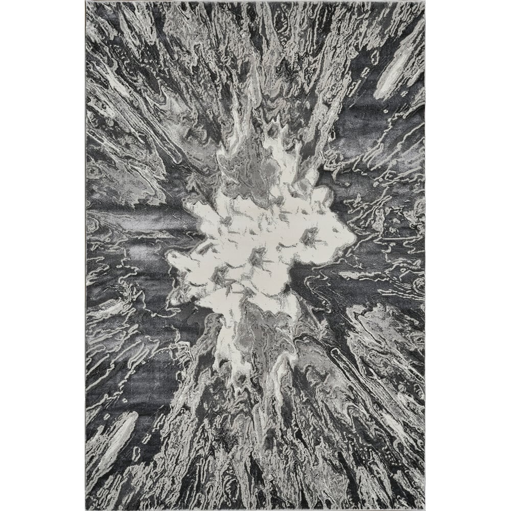 Inspire Collection Abstract Burst Area Rug