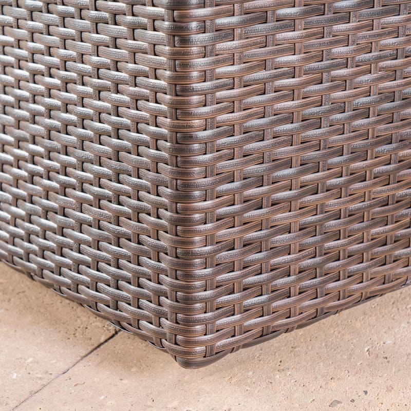 Darius Outdoor Aluminum Framed Wicker Swivel Club Chair (Set of 4) by Christopher Knight Home