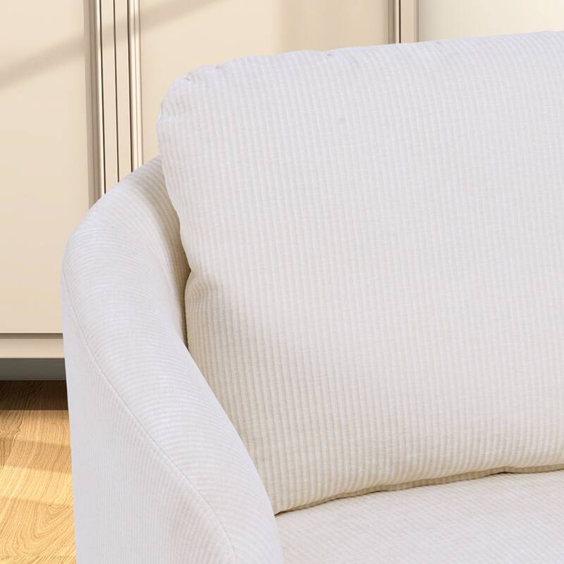 30.3"W Swivel Accent Barrel Chair and Comfy Round Accent Single Sofa Chair, 360 Degree Club Chair, Lounge Armchair for Room