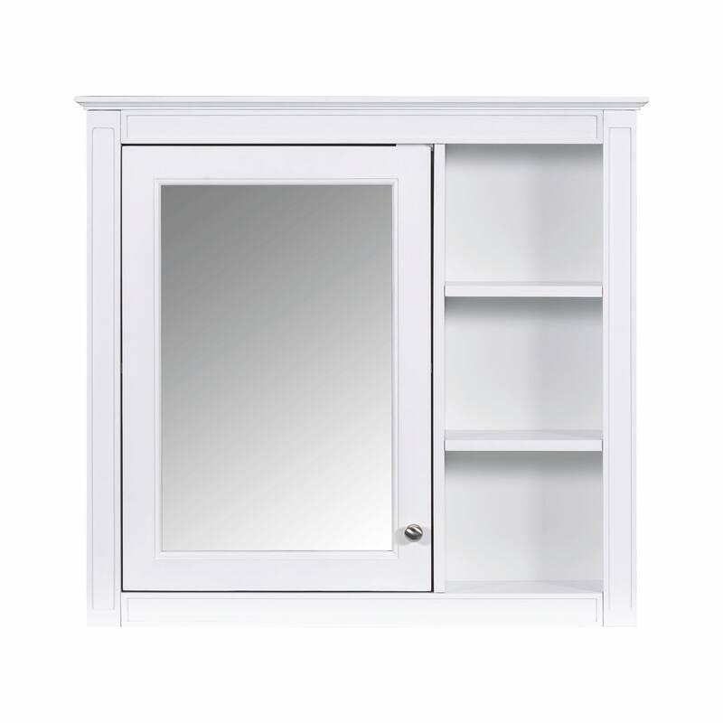 30'' x 28'' Modern Wall Mounted Bathroom Storage Cabinet with Mirror