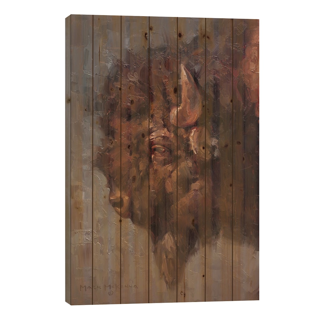 Tough Stuff Print On Wood by Mark McKenna - Multi-Color